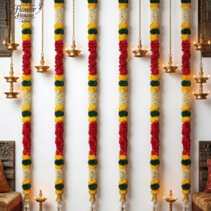 Premium Gulsan Flower Garlands (Set of 6)