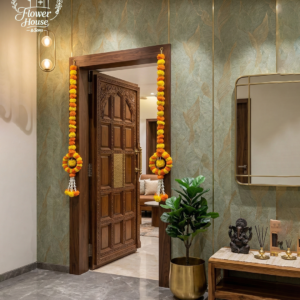 Artificial Marigold Flower Latkan - Pack of 2