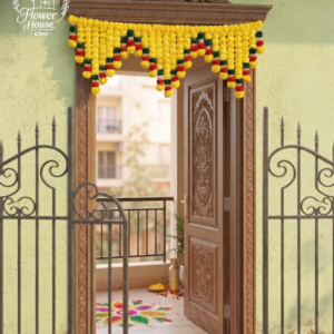 Premium Marigold Floral Toran for Entrance Door (Holi Special)