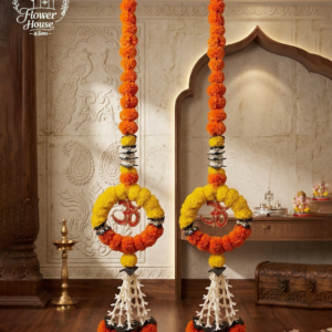 Premium Om Symbol Flower Hanging (Pack of 6)