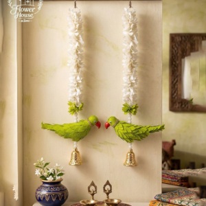 Handcrafted Parrot Flower Latkan (Pack of 6)